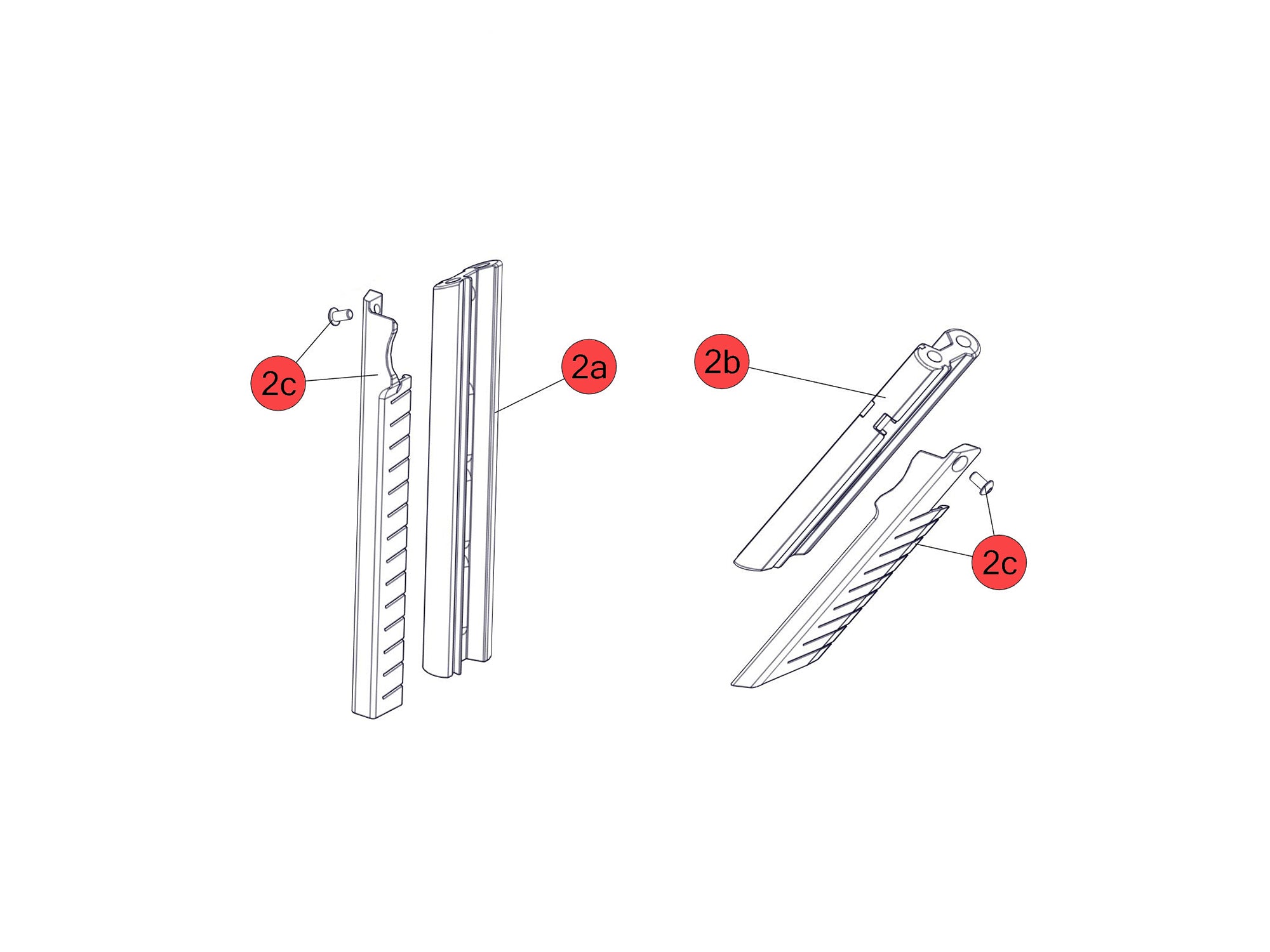 BMC Spare Parts | TM01 Slider Kit BLACK