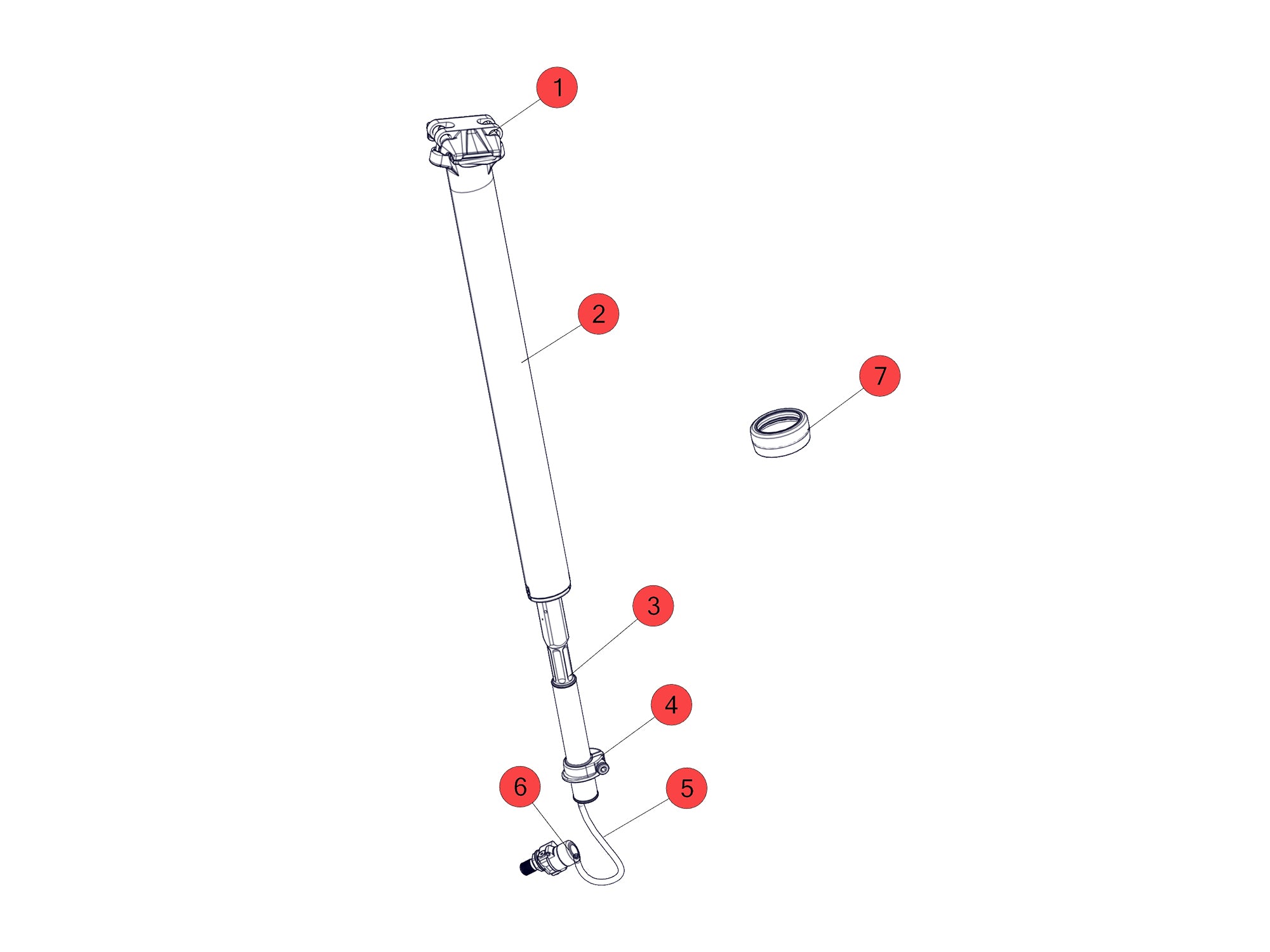 BMC Spare Parts | Autodrop Post M-L-XL Anodized BLACK